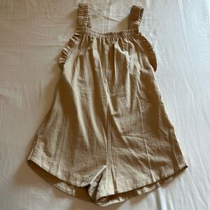 Tan Sleeveless Romper